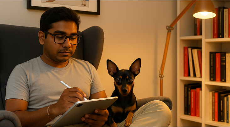 Affordable Vet Consultations with No Hidden Fees Vet Examining Dog During Online Session