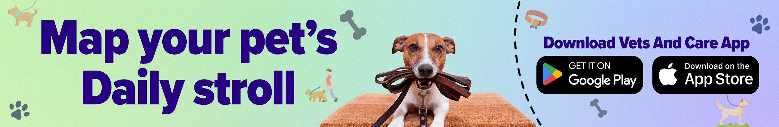 walk track with vets and care app